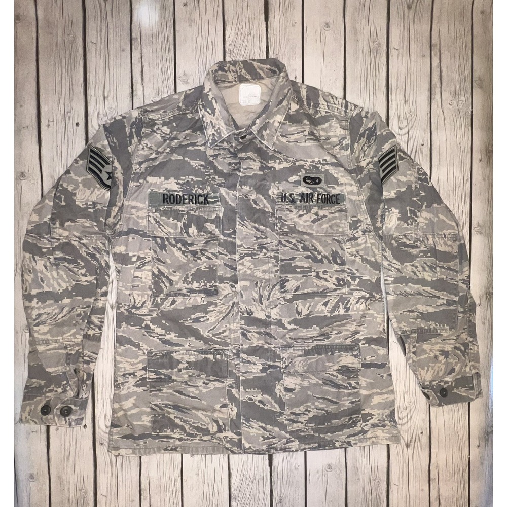 US Air Force Mans Utility Coat Camouflage Jacket Size 32 Long